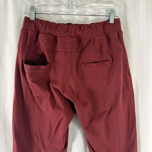 Alphalete Joggers Women's Medium Red Pull On Drawstring Zip Pockets 29.5" Inseam - Picture 10 of 12
